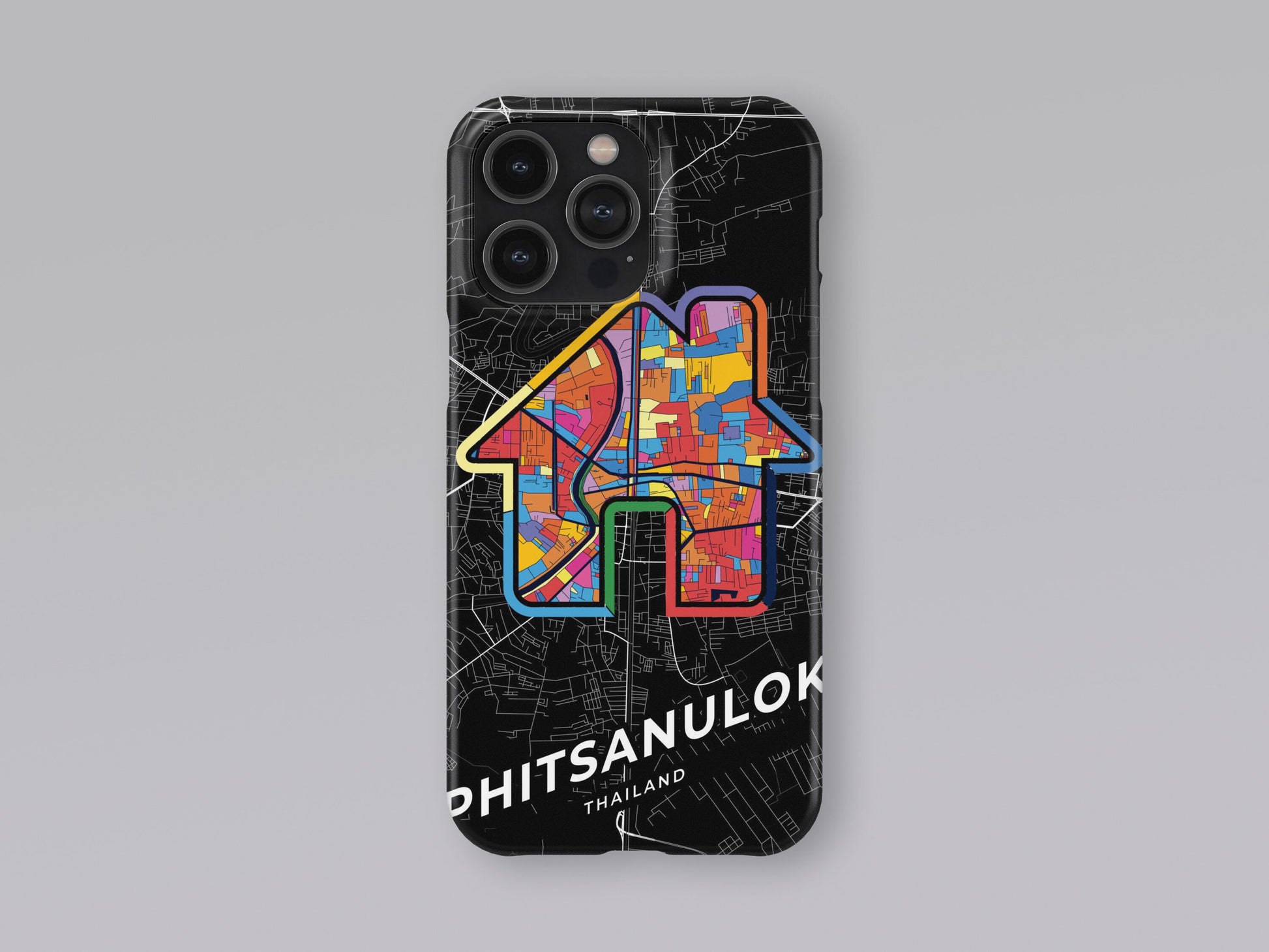Phitsanulok Thailand slim phone case with colorful icon 3