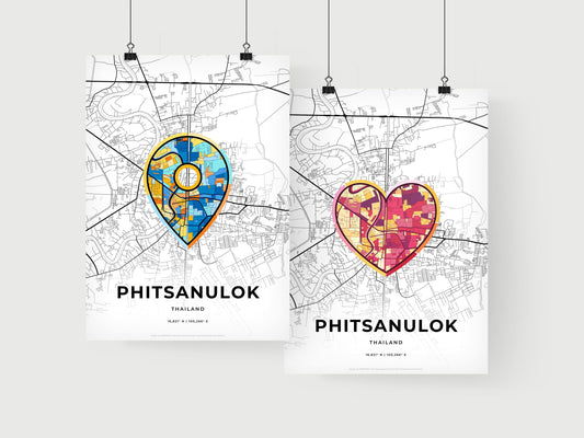 Phitsanulok Thailand art print for couples