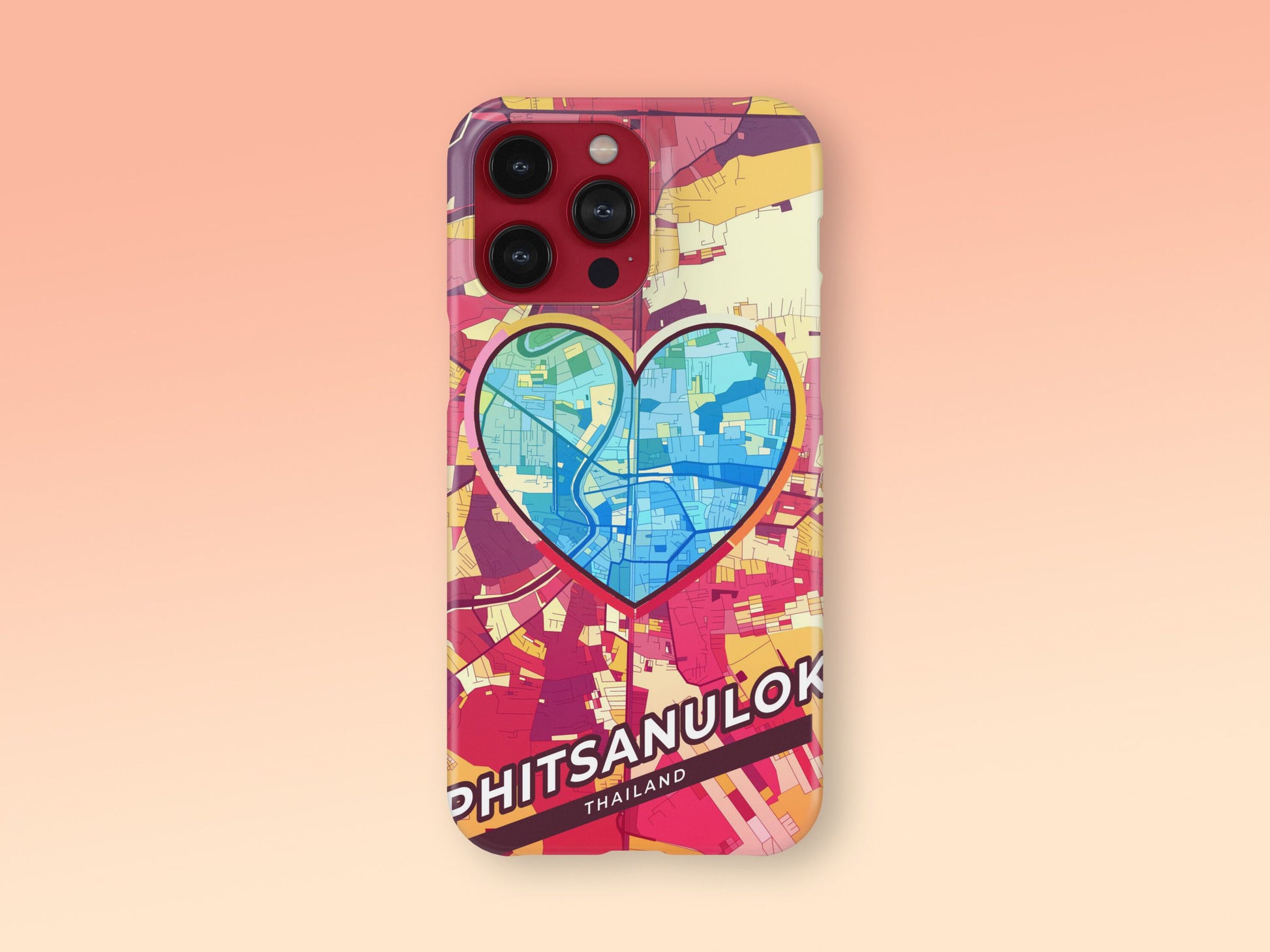 Phitsanulok Thailand slim phone case with colorful icon 2