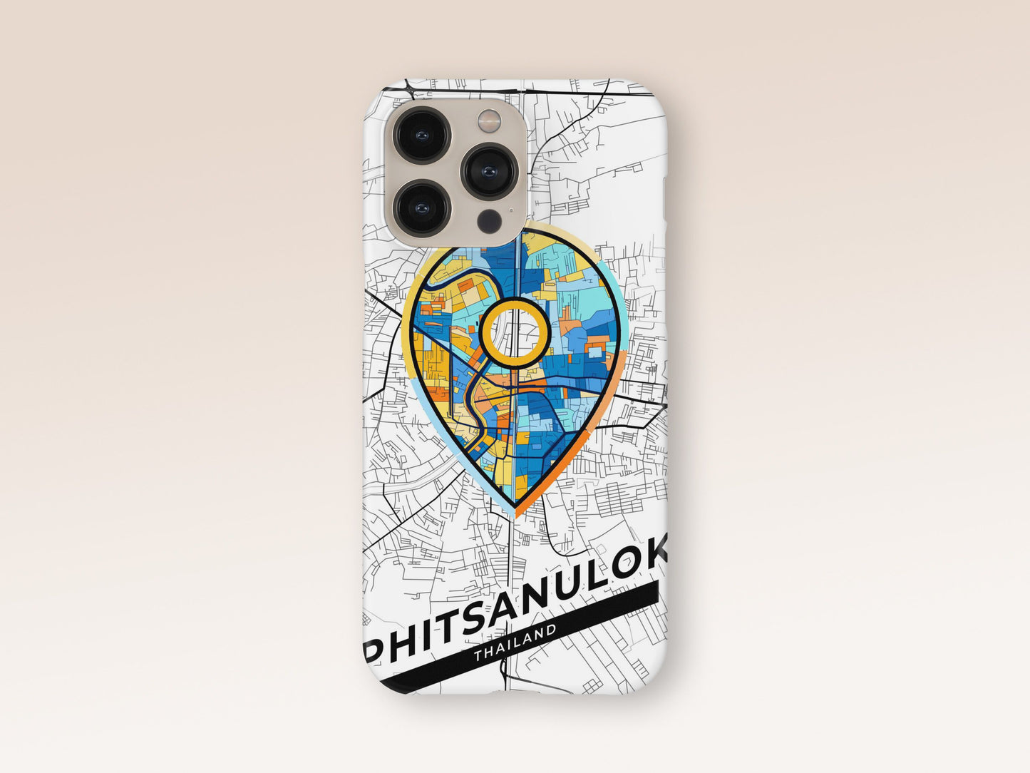Phitsanulok Thailand slim phone case with colorful icon 1