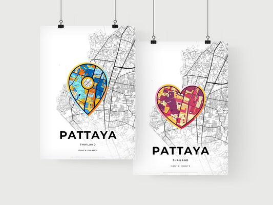 Pattaya Thailand art print for couples