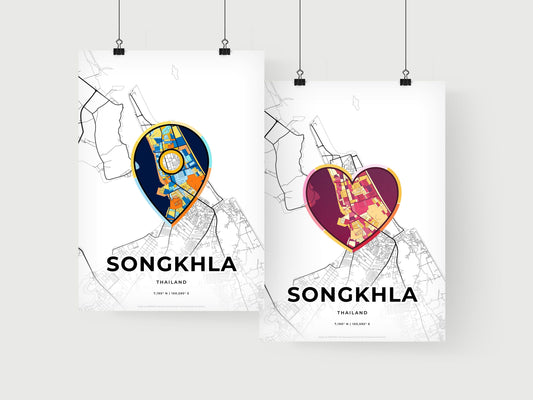 Songkhla Thailand art print for couples