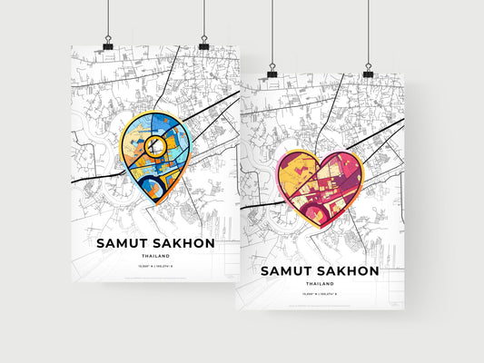 Samut Sakhon Thailand art print for couples