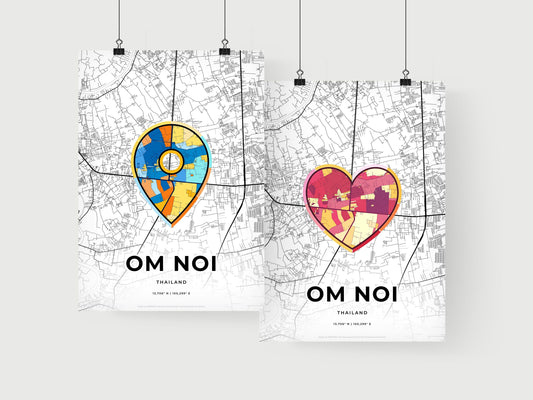 Om Noi Thailand art print for couples