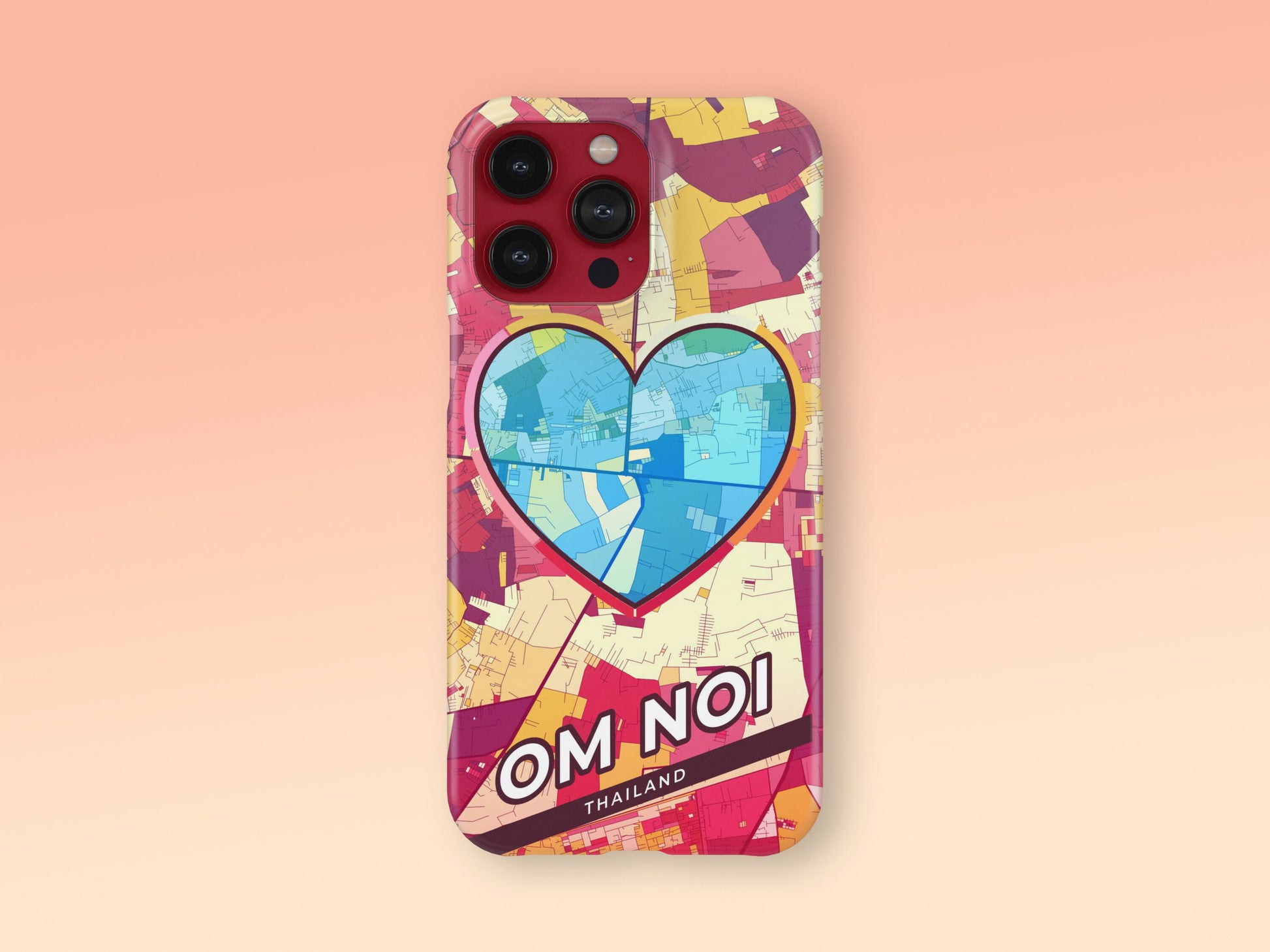 Om Noi Thailand slim phone case with colorful icon 2