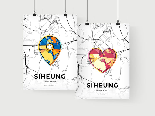 Siheung South Korea art print for couples