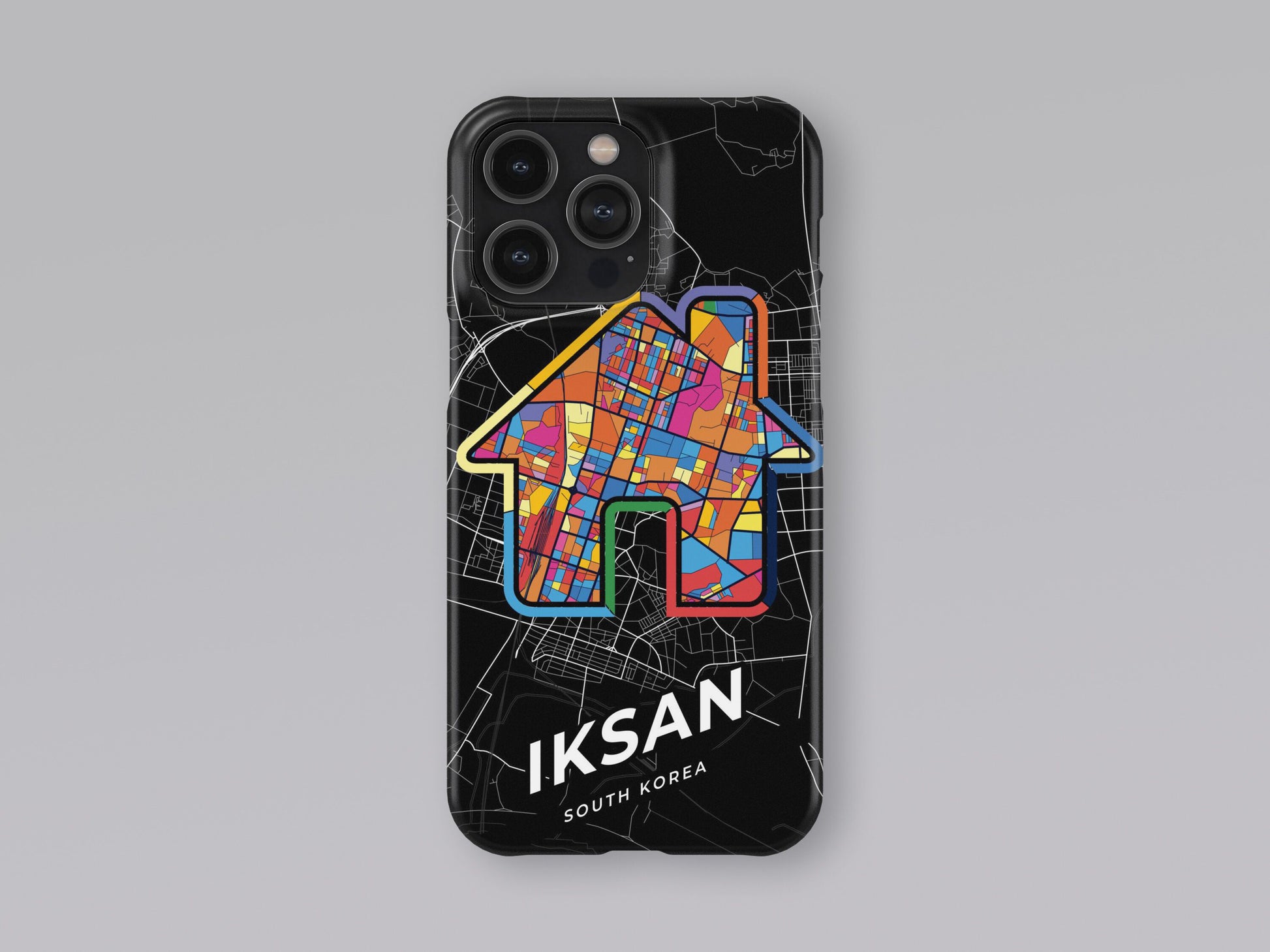 Iksan South Korea slim phone case with colorful icon. Birthday, wedding or housewarming gift. Couple match cases. 3