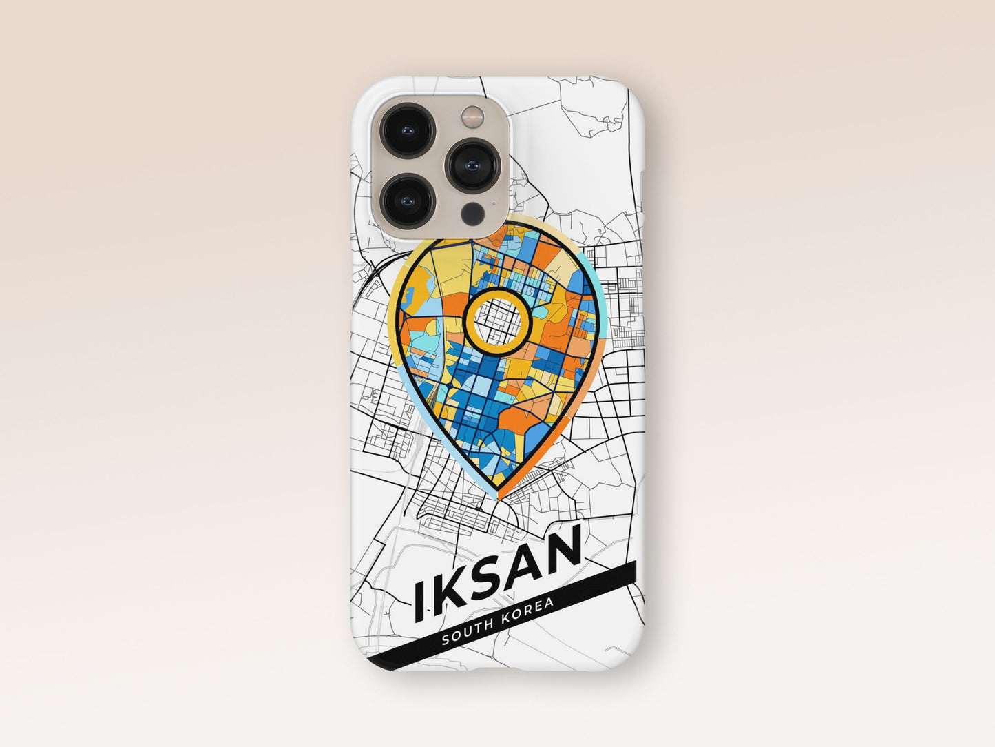 Iksan South Korea slim phone case with colorful icon. Birthday, wedding or housewarming gift. Couple match cases. 1
