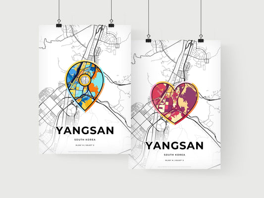 Yangsan South Korea art print for couples