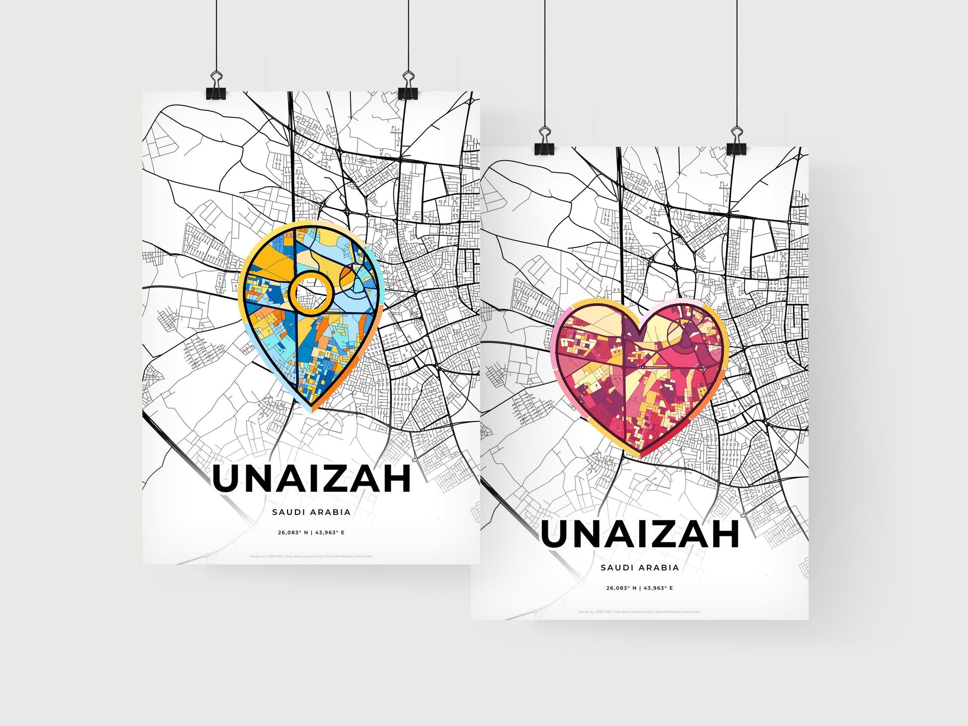 Unaizah Saudi Arabia art print for couples