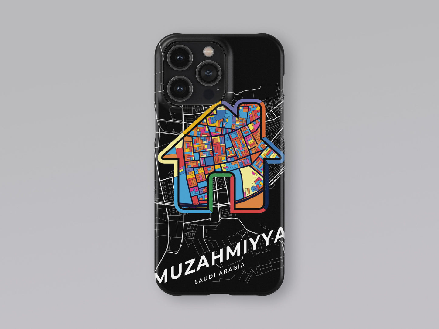 Muzahmiyya Saudi Arabia slim phone case with colorful icon 3