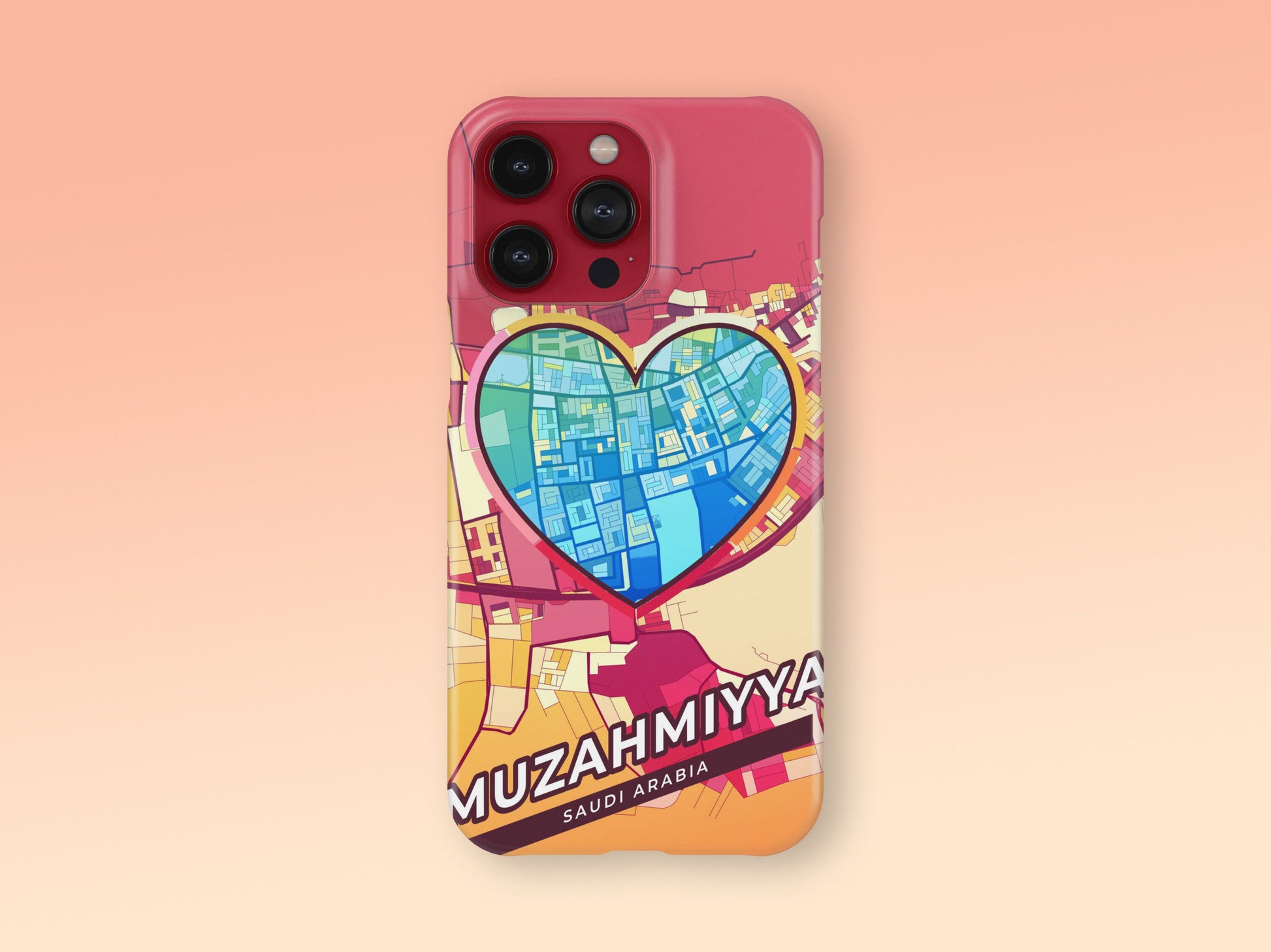 Muzahmiyya Saudi Arabia slim phone case with colorful icon 2