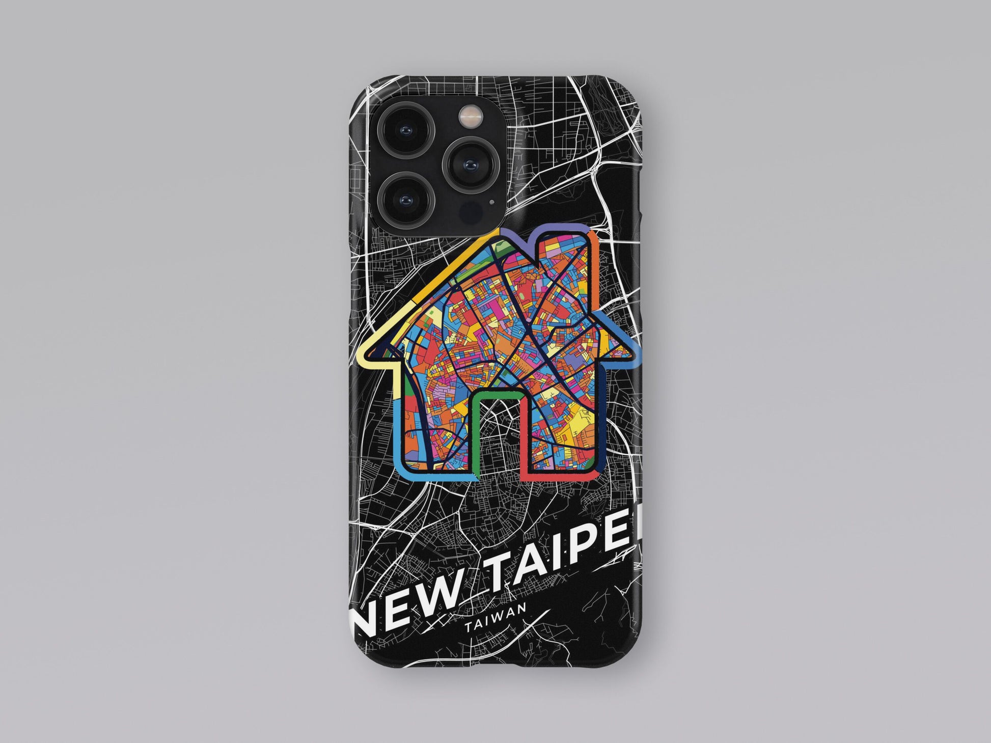 New Taipei Taiwan slim phone case with colorful icon 3