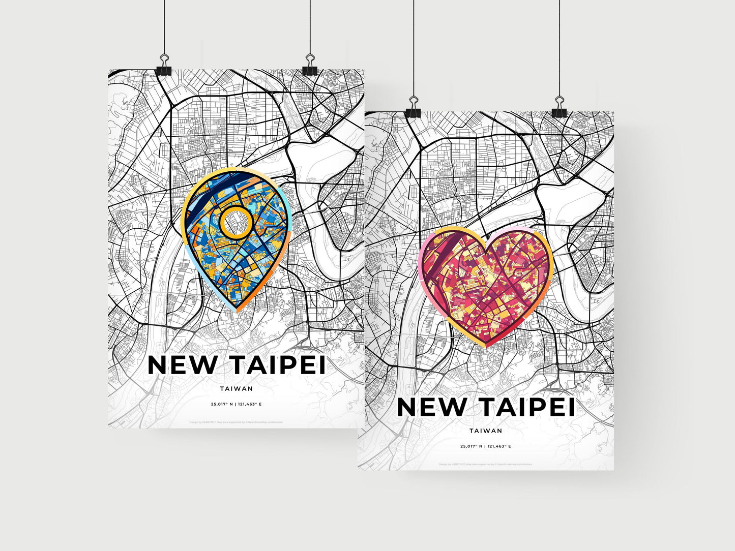 New Taipei Taiwan art print for couples