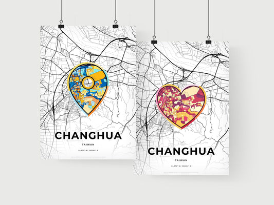 Changhua Taiwan art print for couples