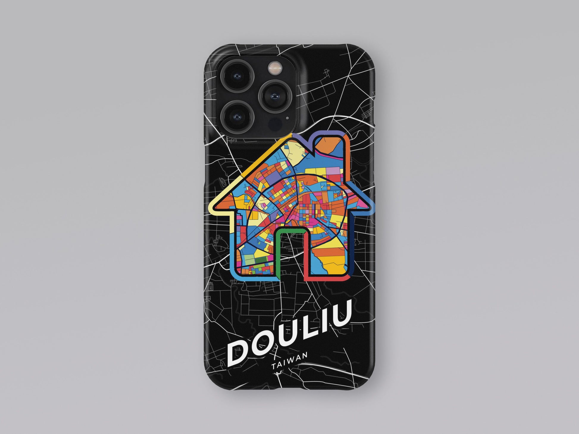 Douliu Taiwan slim phone case with colorful icon. Birthday, wedding or housewarming gift. Couple match cases. 3