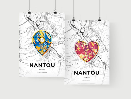 Nantou Taiwan art print for couples