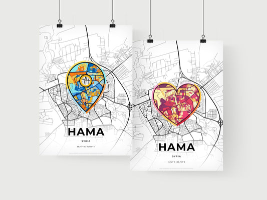 Hama Syria art print for couples