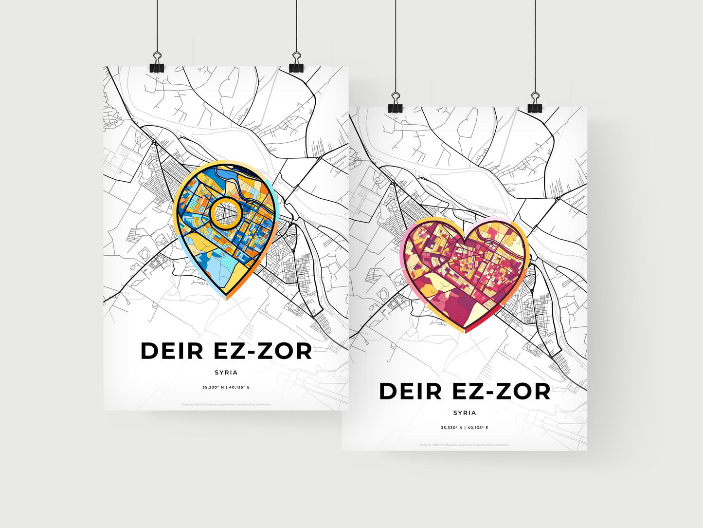 Deir Ez-Zor Syria art print for couples