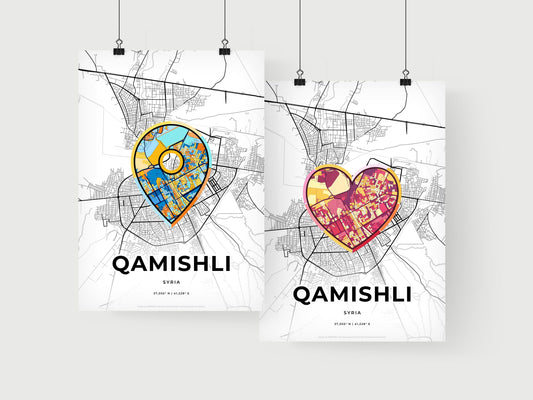 Qamishli Syria art print for couples