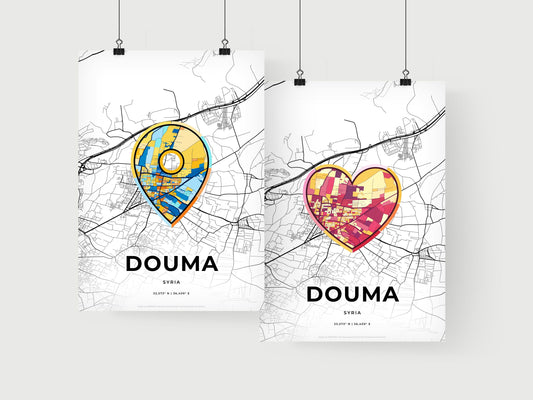 Douma Syria art print for couples