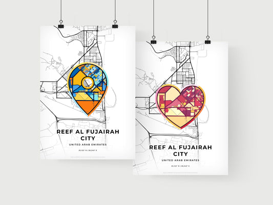 Reef Al Fujairah City United Arab Emirates art print for couples