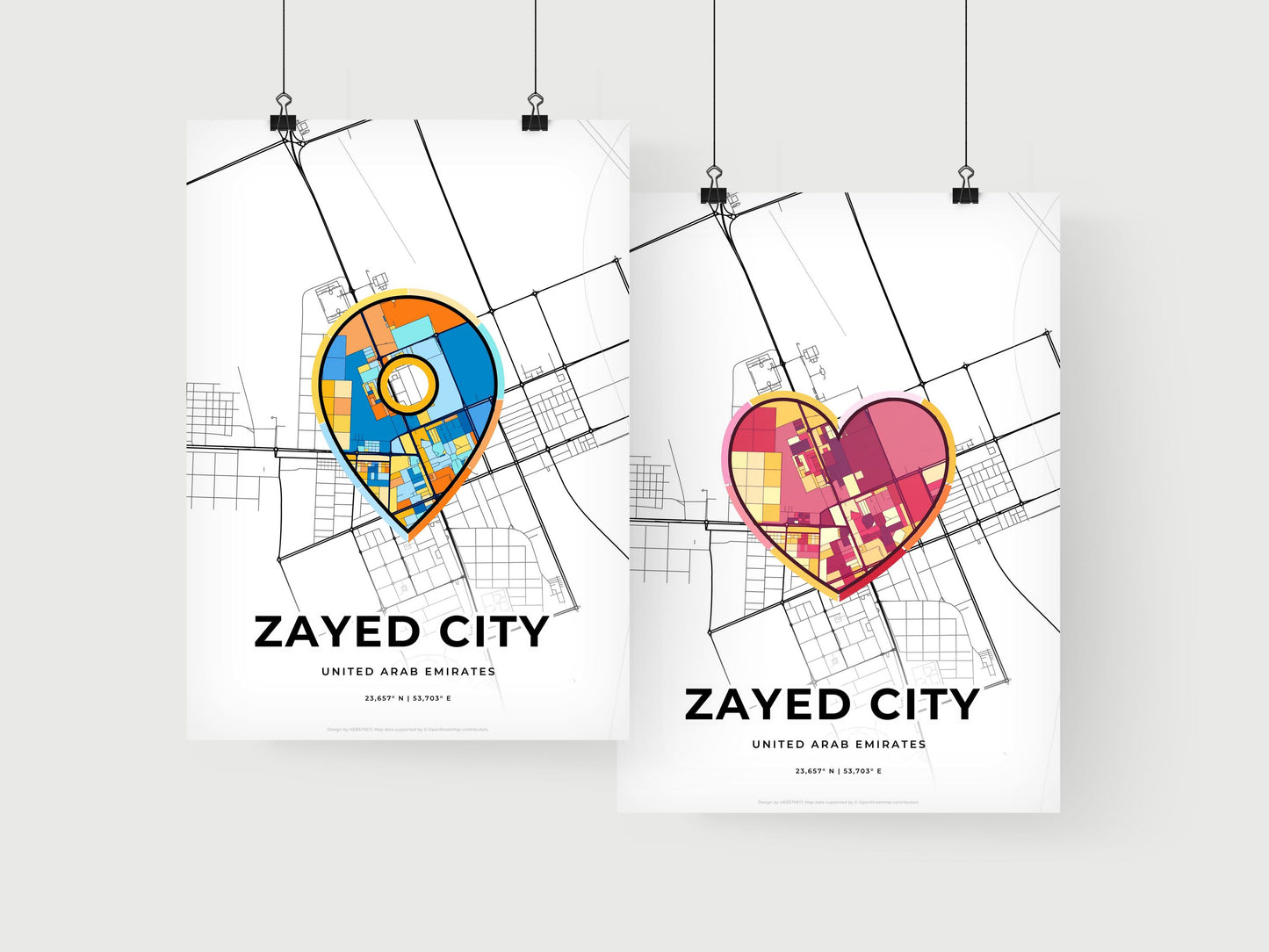 Zayed City United Arab Emirates art print for couples