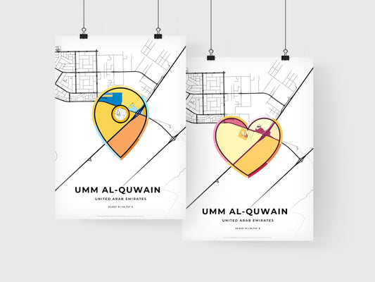 Umm Al-Quwain United Arab Emirates art print for couples