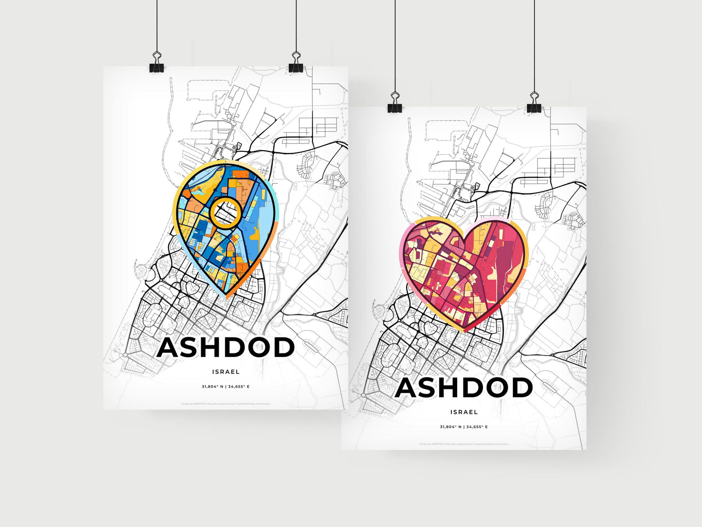 Ashdod Israel art print for couples