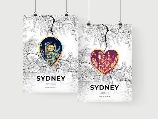 Sydney Australia art print for couples