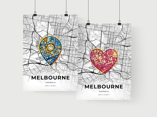 Melbourne Australia art print for couples