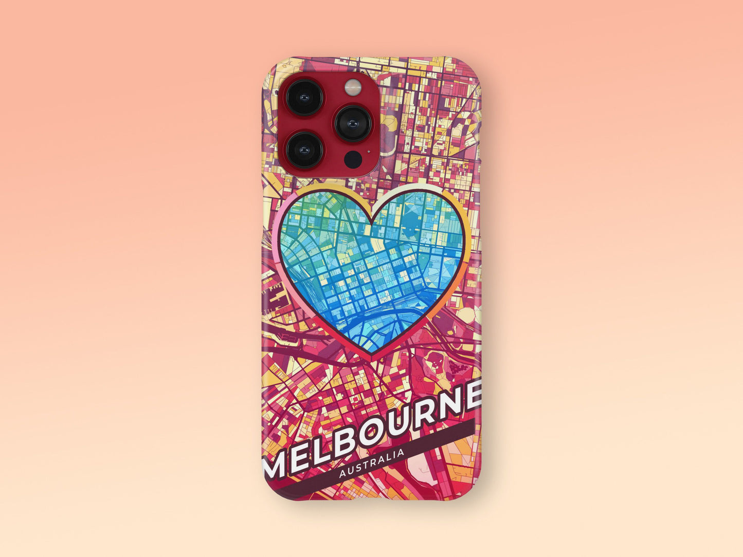 Melbourne Australia slim phone case with colorful icon 2