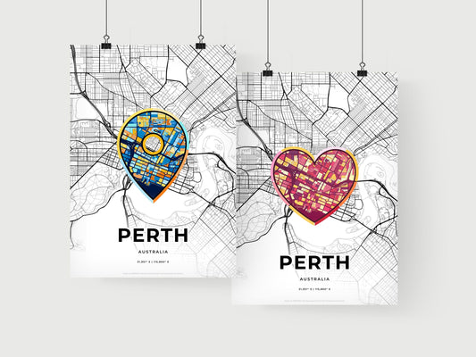 Perth Australia art print for couples