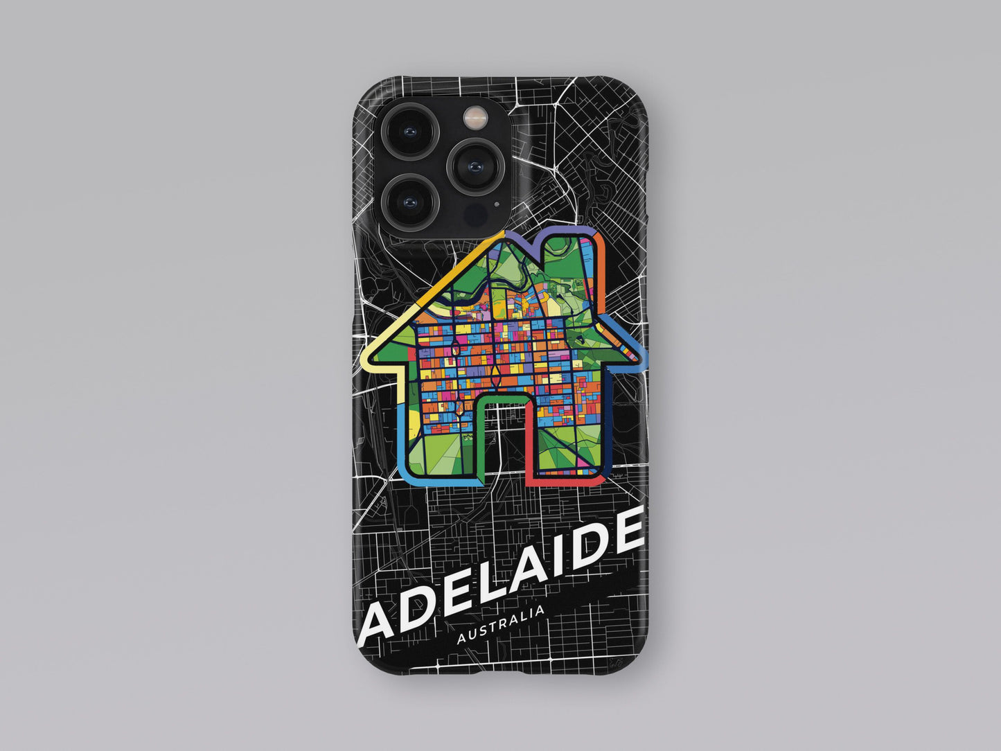 Adelaide Australia slim phone case with colorful icon. Birthday, wedding or housewarming gift. Couple match cases. 3