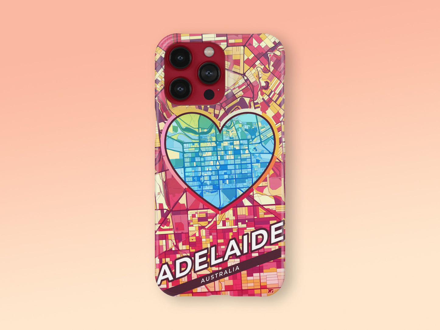 Adelaide Australia slim phone case with colorful icon. Birthday, wedding or housewarming gift. Couple match cases. 2