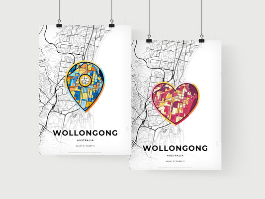 Wollongong Australia art print for couples