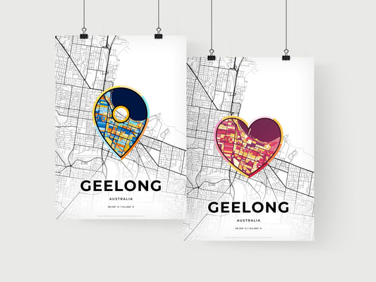 Geelong Australia art print for couples