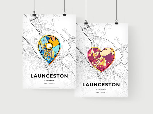 Launceston Australia art print for couples