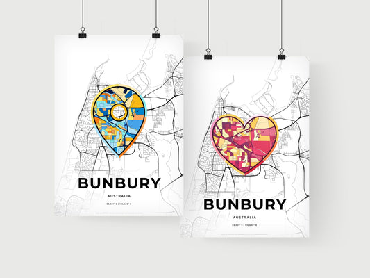 Bunbury Australia art print for couples