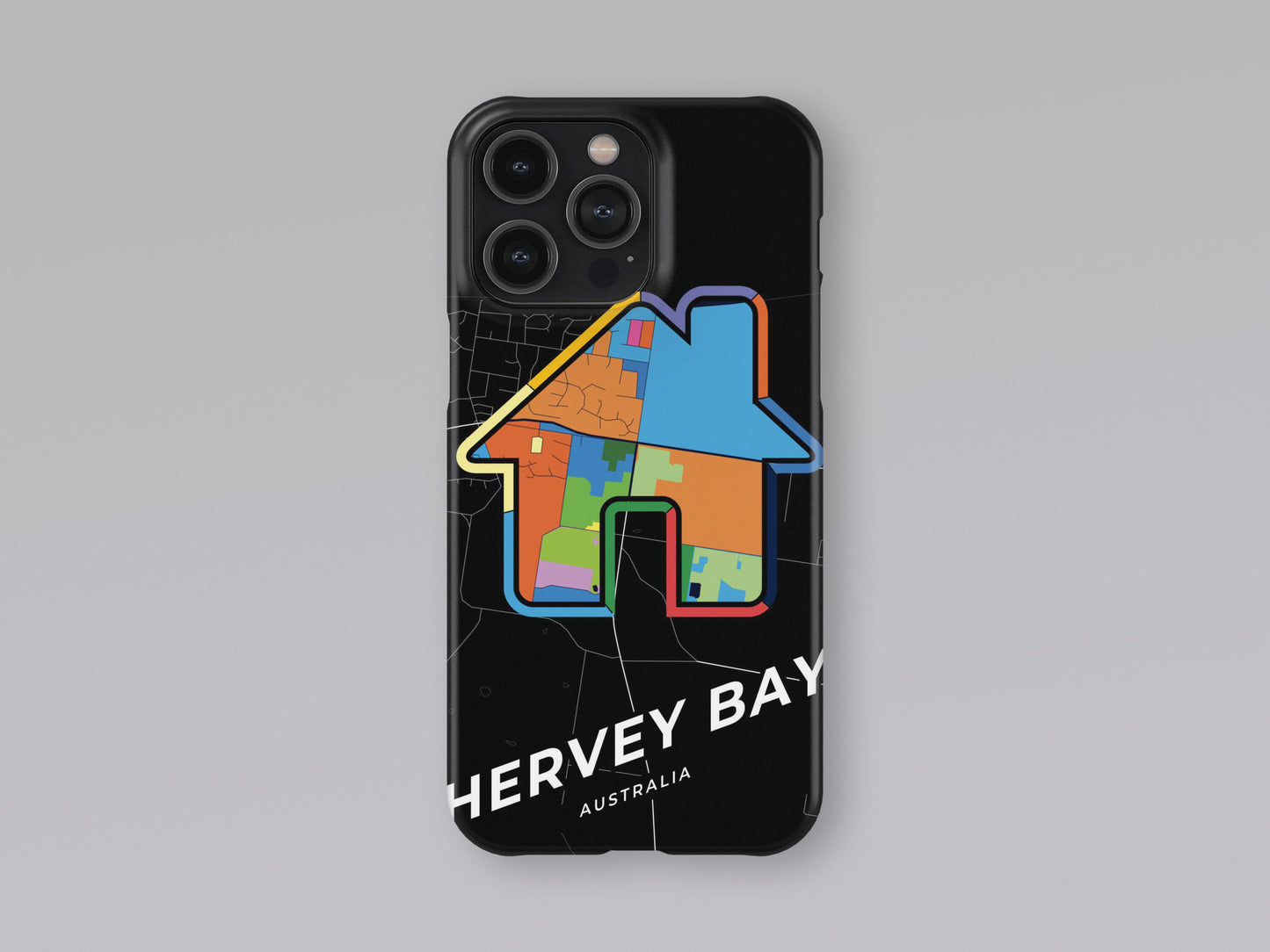 Hervey Bay Australia slim phone case with colorful icon. Birthday, wedding or housewarming gift. Couple match cases. 3