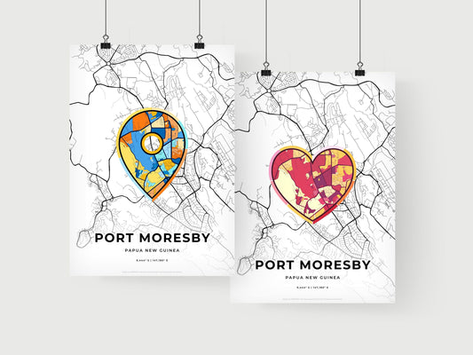 Port Moresby Papua New Guinea art print for couples
