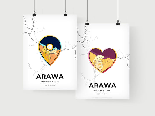 Arawa Papua New Guinea art print for couples