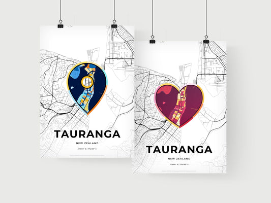 Tauranga New Zealand art print for couples