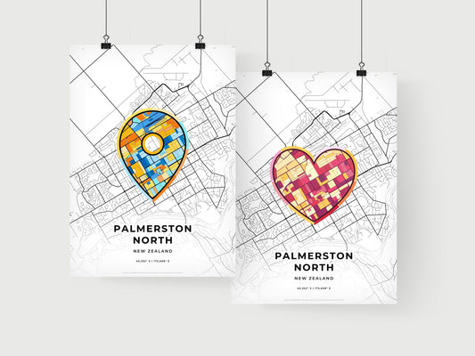 Palmerston North New Zealand art print for couples