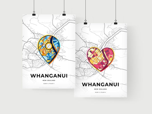 Whanganui New Zealand art print for couples