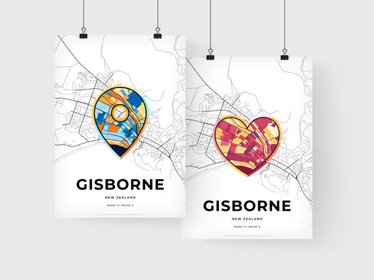 Gisborne New Zealand art print for couples