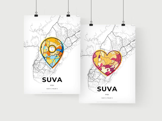 Suva Fiji art print for couples