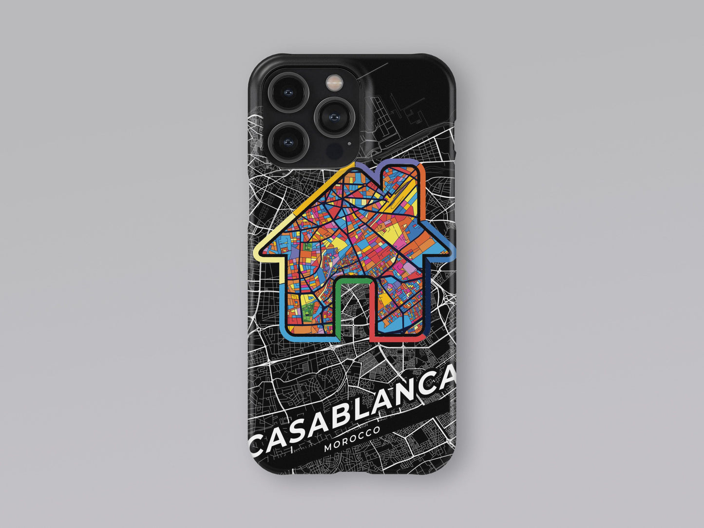 Casablanca Morocco slim phone case with colorful icon. Birthday, wedding or housewarming gift. Couple match cases. 3