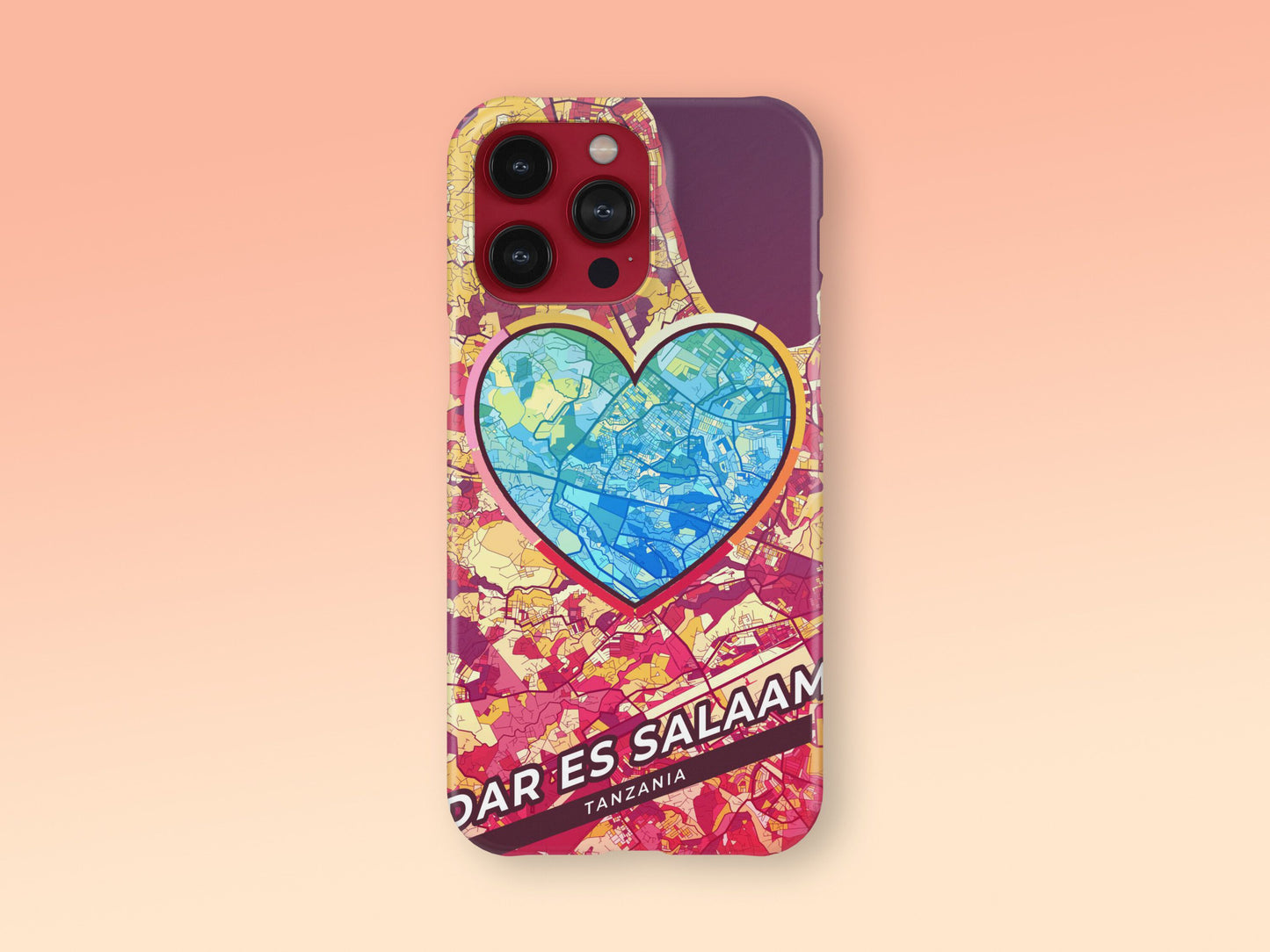 Dar Es Salaam Tanzania slim phone case with colorful icon. Birthday, wedding or housewarming gift. Couple match cases. 2