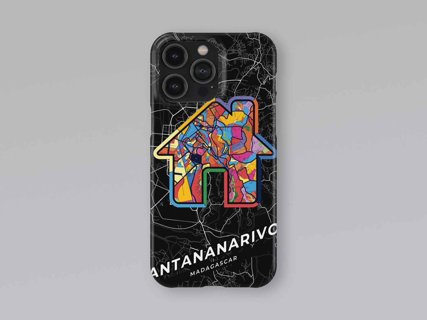 Antananarivo Madagascar slim phone case with colorful icon. Birthday, wedding or housewarming gift. Couple match cases. 3